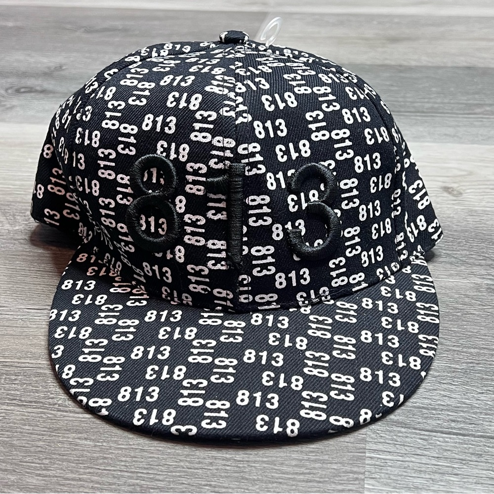 Cursedi 813 Tampa Area Code Baseball Hat Size Small